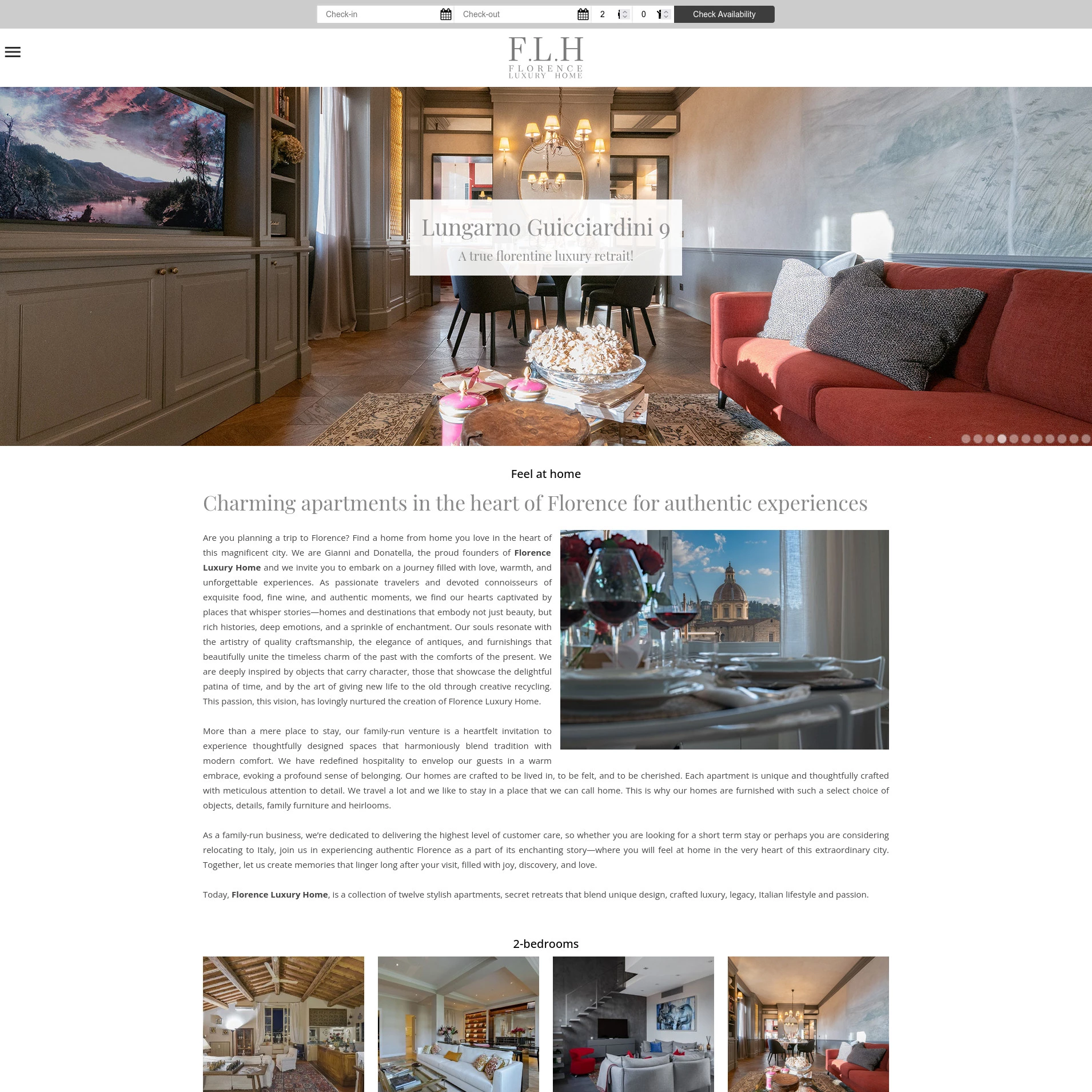 Sito web Florence Luxury Home