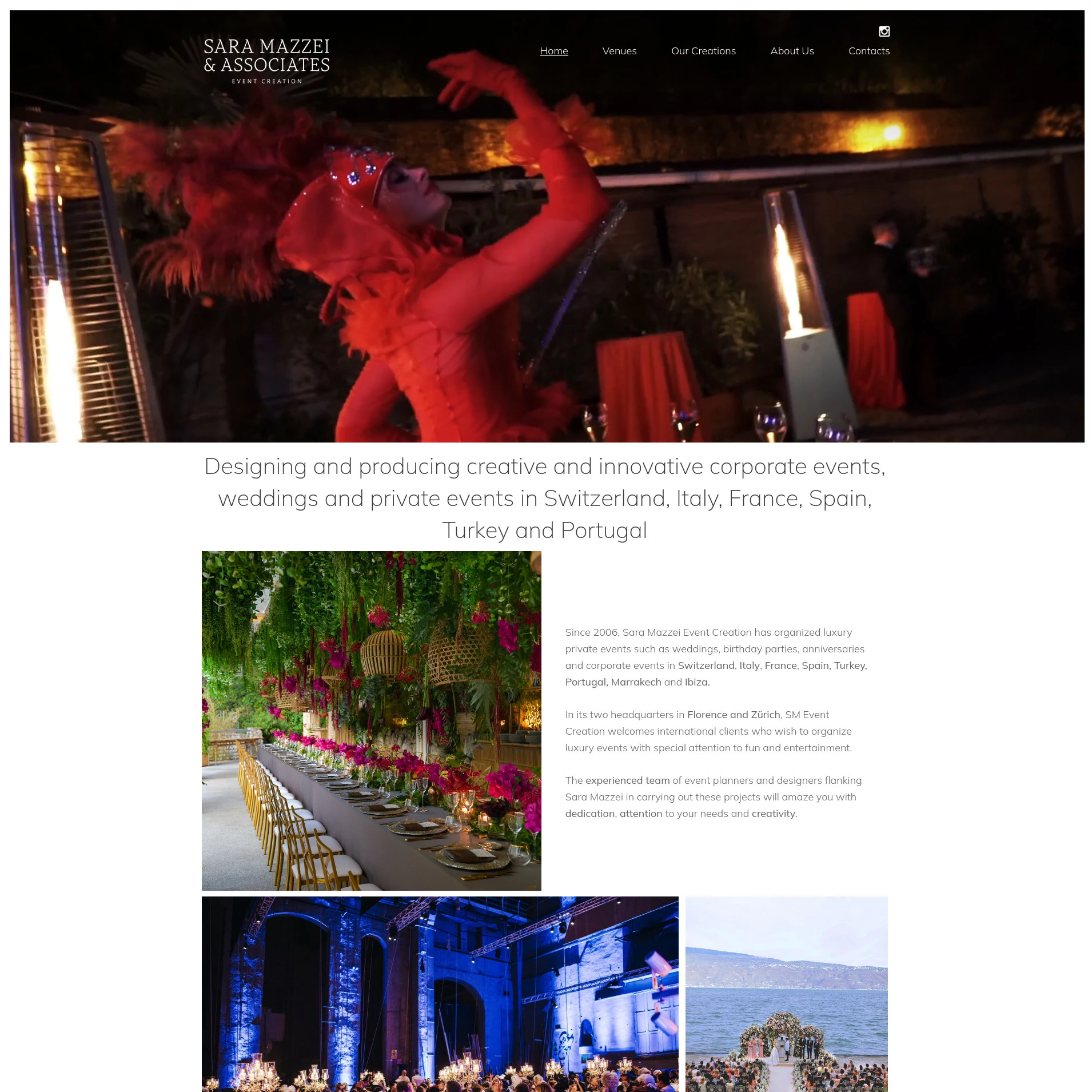 Sito web Sara mazzei Events